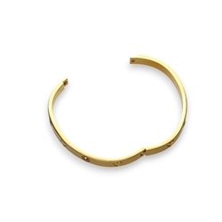 Pulsera Brazalete corazón acero antialérgico - Imagen 1