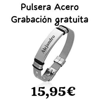 Pulsera caballero acero - Imagen 1