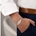 Pulsera caballero  barbada biselada plata de ley - Imagen 2