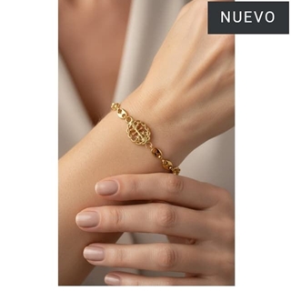 Pulsera cruz de Caravaca acero - Imagen 1