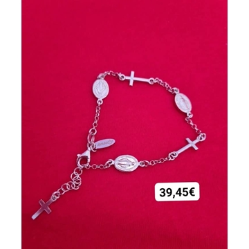 Pulsera de cruces y Virgen milagrosa - Imagen 1
