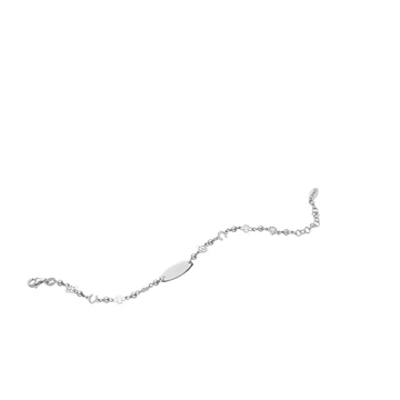 Pulsera de la suerte con placa plata de ley - Imagen 2