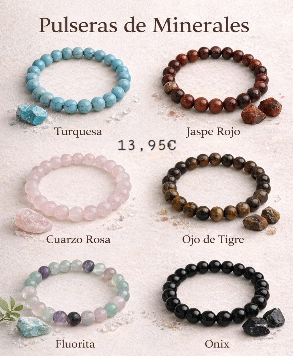 Pulsera de minerales Ágata - Imagen 1