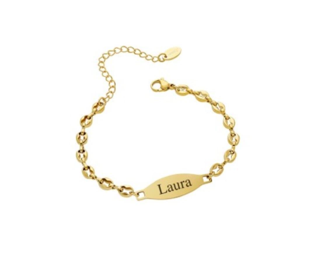 Pulsera esclava  cadena barco acero - Imagen 1