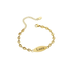 Pulsera esclava  cadena barco acero - Imagen 1