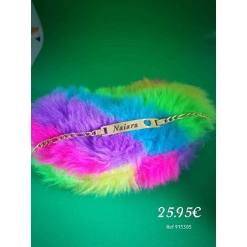 Pulsera esclava con corazón de  mujer - Imagen 1