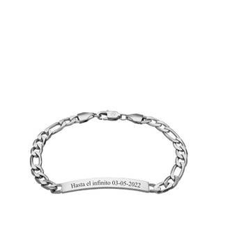 Pulsera esclava de hombre personalizada de acero - Imagen 2