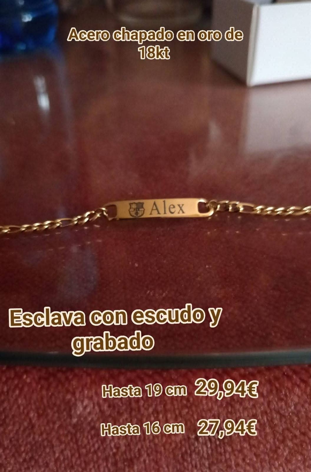 Pulsera esclava de niños con escudo de fútbol - Imagen 1