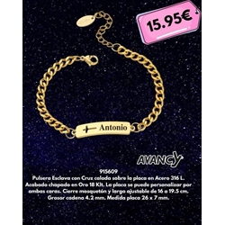 Pulsera Esclava niños con cruz - Imagen 2
