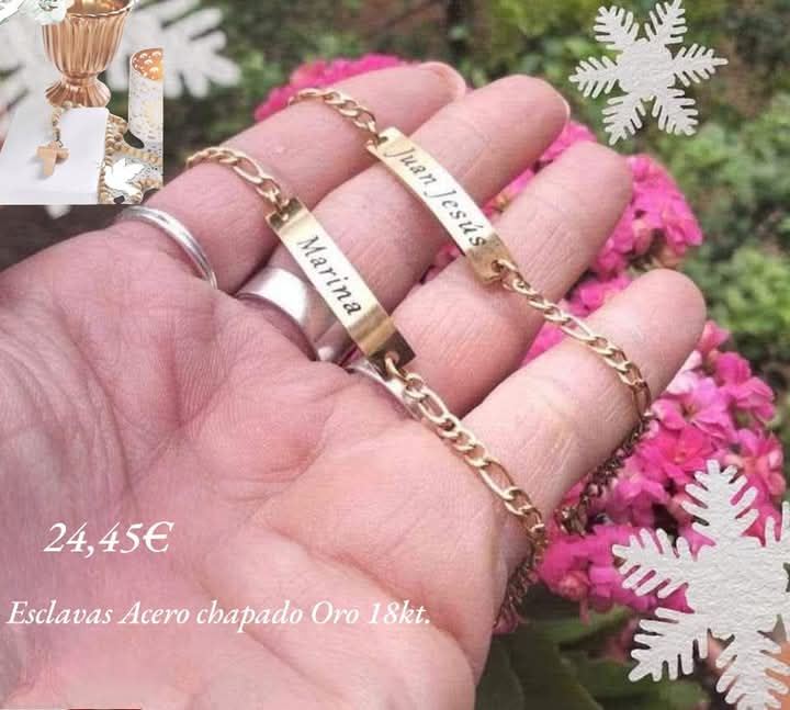Pulsera esclava para niños especial comunión - Imagen 1