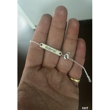 Pulsera Esclava personalizada con escudo del Real Madrid - Imagen 1