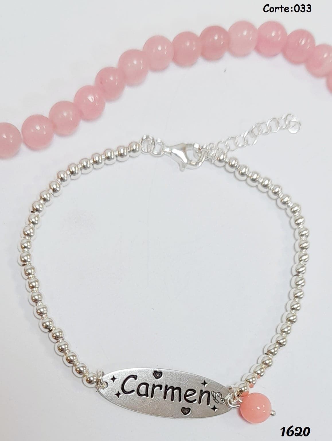 Pulsera esclava personalizada plata - Imagen 1