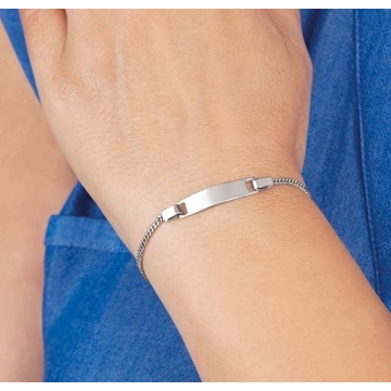 Pulsera exclava barbada plata - Imagen 1