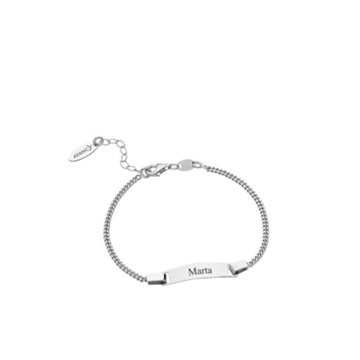 Pulsera exclava barbada plata - Imagen 2