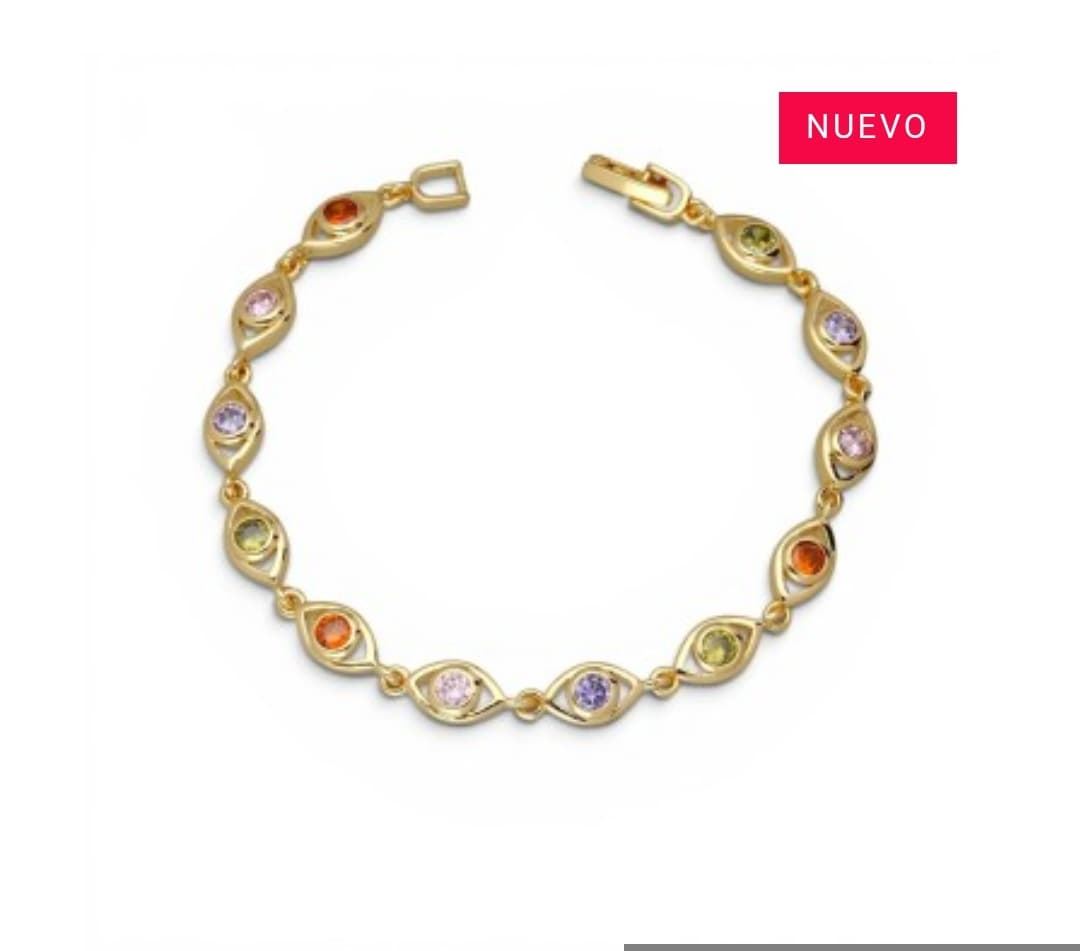 Pulsera Gold ojo turco colors - Imagen 1