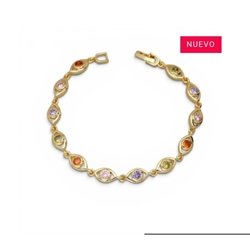 Pulsera Gold ojo turco colors - Imagen 1