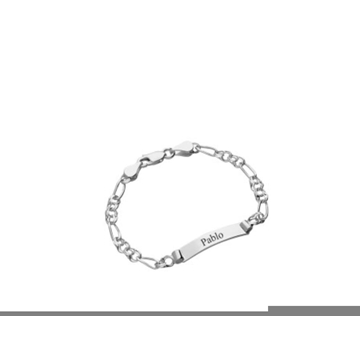 Pulsera hungarina con placa personalizable - Imagen 2