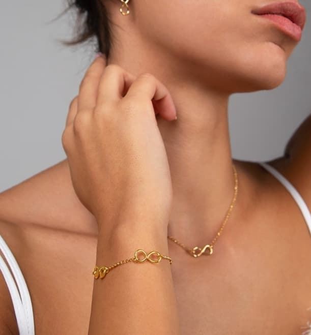 Pulsera infinito dance plata de Ley - Imagen 1