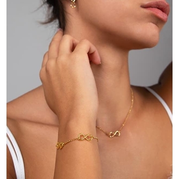 Pulsera infinito dance plata de Ley - Imagen 1