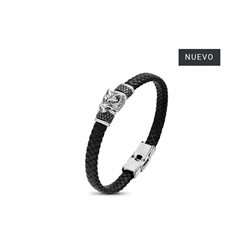 Pulsera lobo de acero - Imagen 1