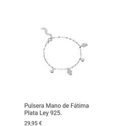 Pulsera mano de Fátima - Imagen 1