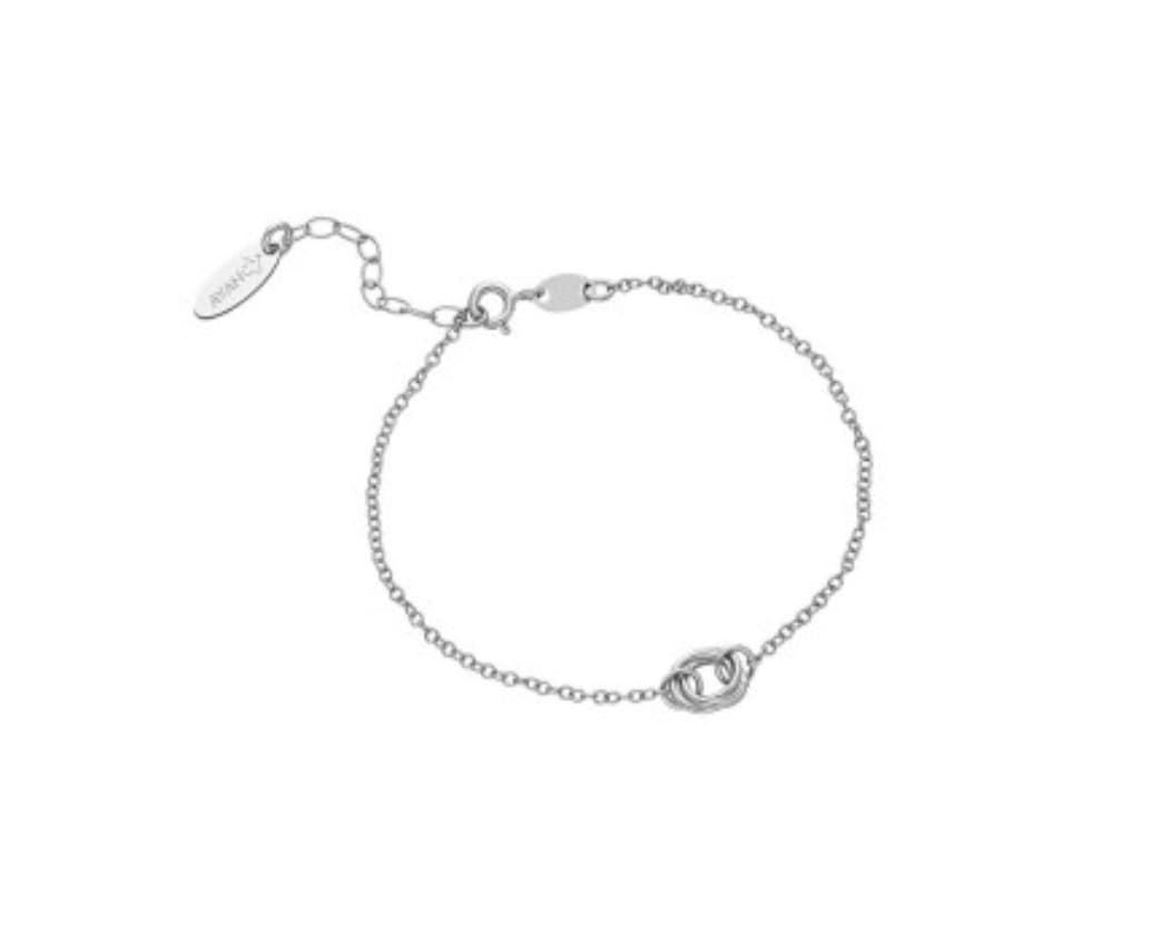 Pulsera nudo de amor plata de Ley - Imagen 1