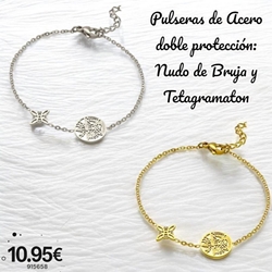 Pulsera nudo de bruja tetragramaton doble protección - Imagen 1