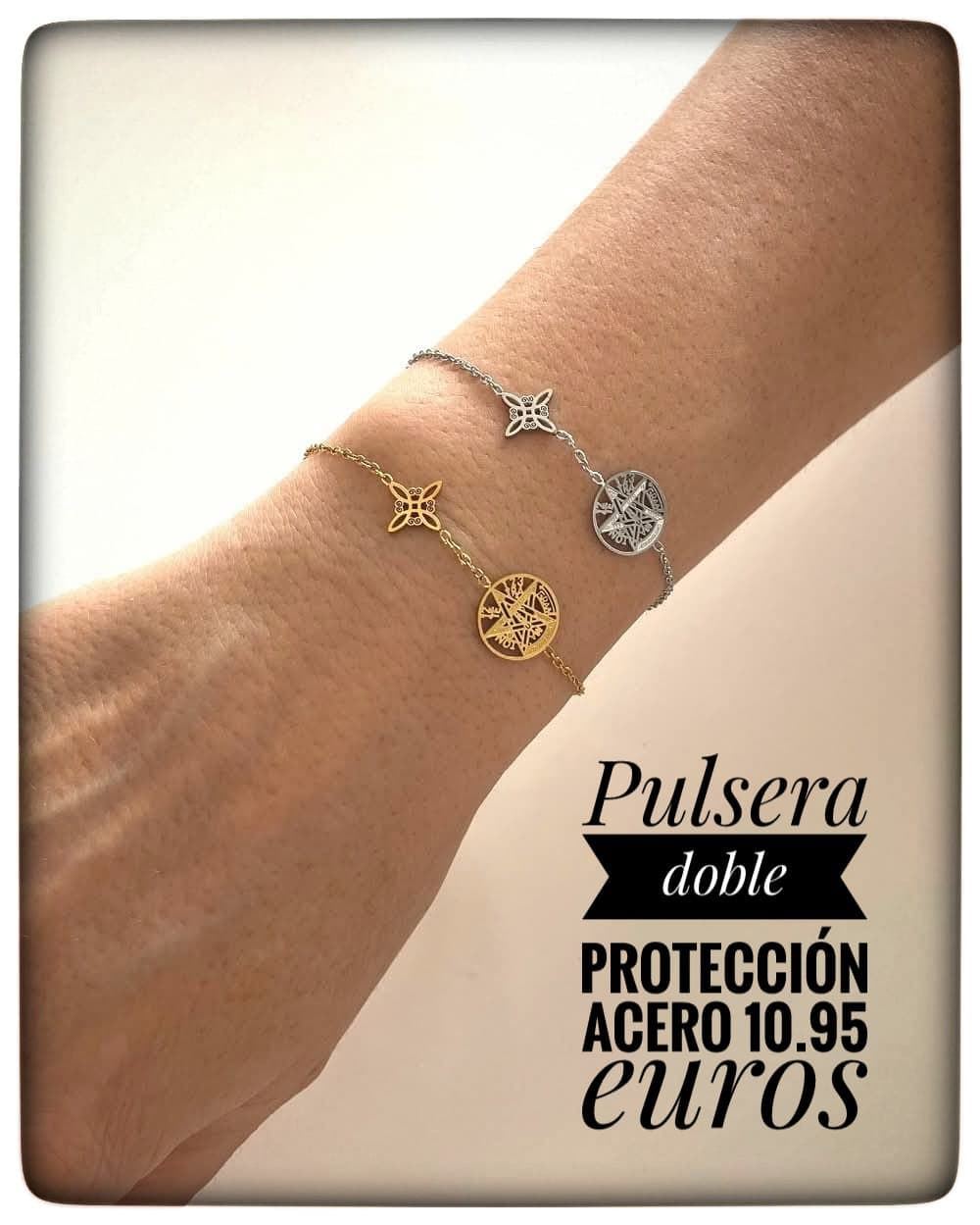 Pulsera nudo de bruja tetragramaton doble protección - Imagen 2