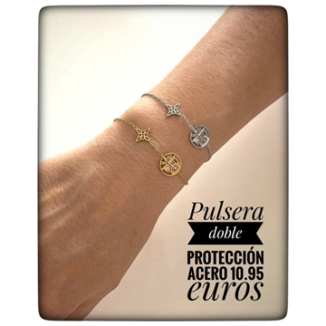 Pulsera nudo de bruja tetragramaton doble protección - Imagen 2
