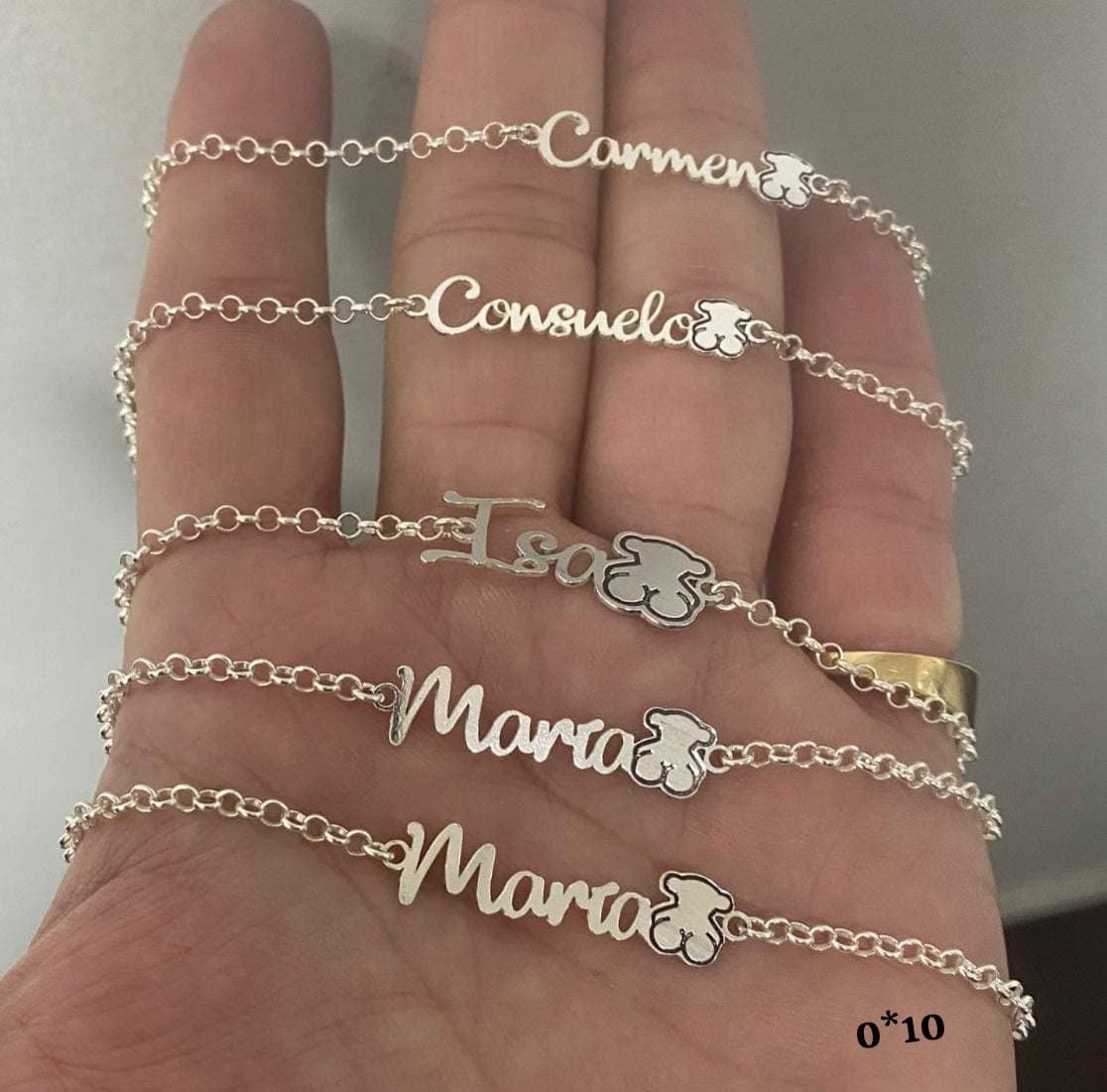 Pulsera osito Tous con nombre - Imagen 1