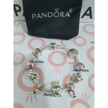 Pulsera Pandora con corazón acero - Imagen 1