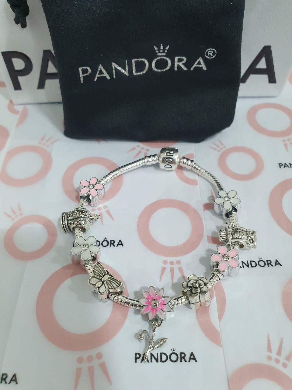 Pulsera Pandora flores - Imagen 2