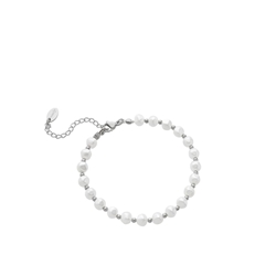 Pulsera perlas barroca acero - Imagen 1