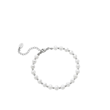 Pulsera perlas barroca acero - Imagen 1