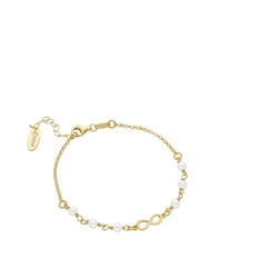Pulsera perlas infinito plata de ley - Imagen 1
