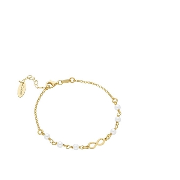Pulsera perlas infinito plata de ley - Imagen 1