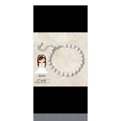 Pulsera perlas sintéticas para comunión - Imagen 1