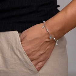 Pulsera perlas y corazones palta de ley - Imagen 1