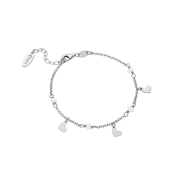 Pulsera perlas y corazones palta de ley - Imagen 2