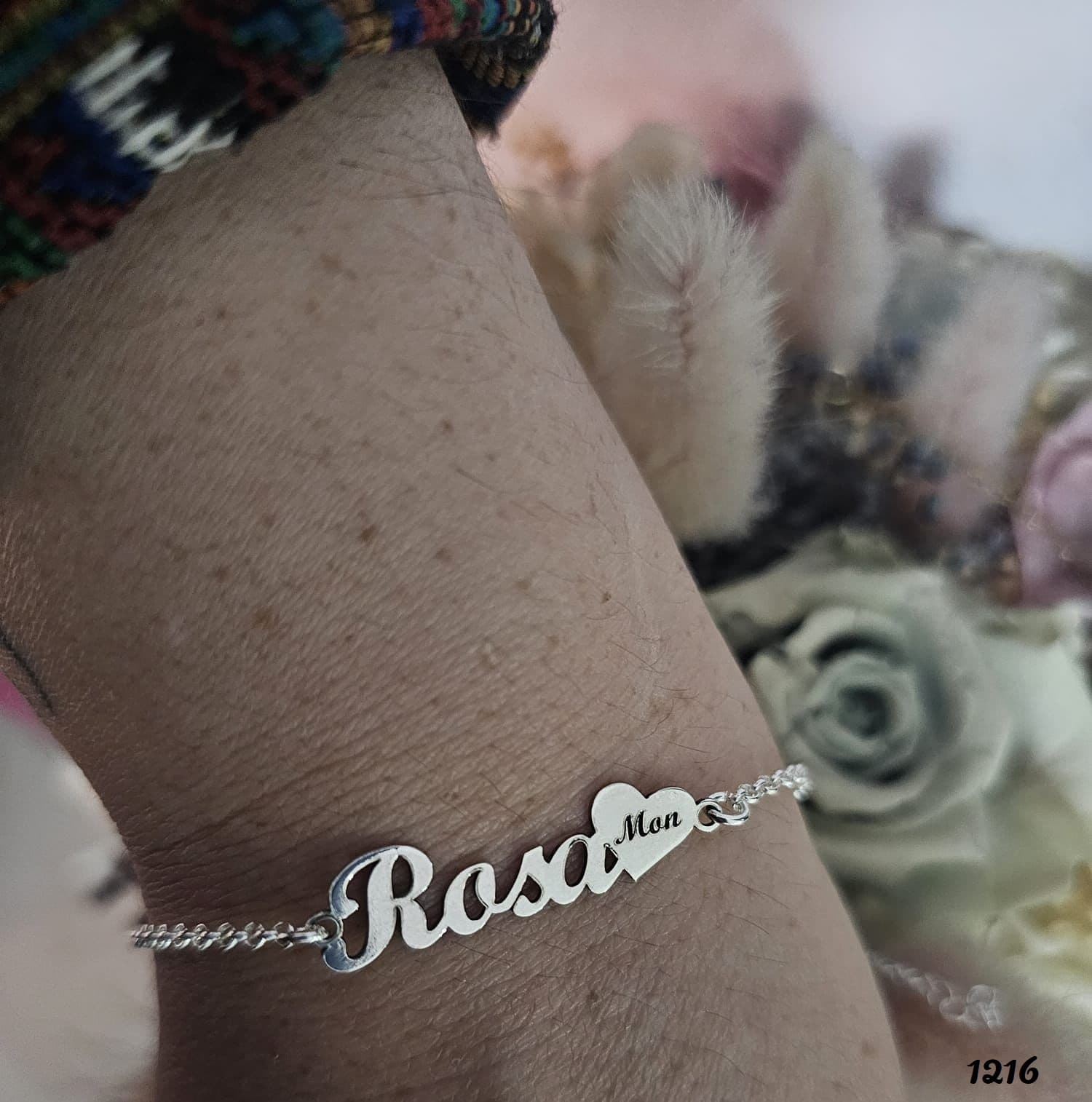 Pulsera personalizada con corazón - Imagen 1