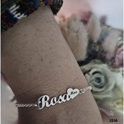 Pulsera personalizada con corazón - Imagen 1
