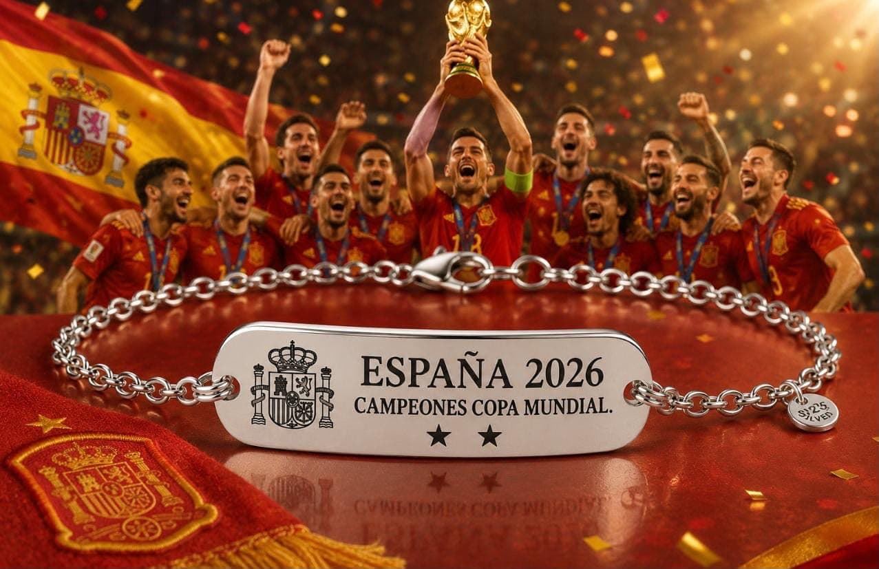 Pulsera personalizada España campeones - Imagen 1