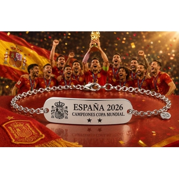 Pulsera personalizada España campeones - Imagen 1