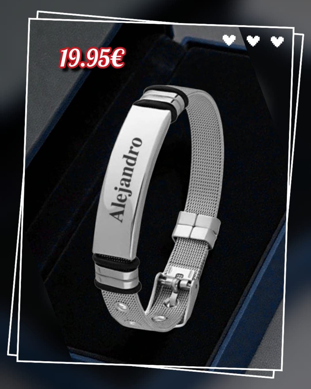 Pulsera personalizada hombre de cinturón avancy - Imagen 1