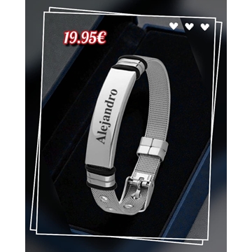 Pulsera personalizada hombre de cinturón avancy - Imagen 1