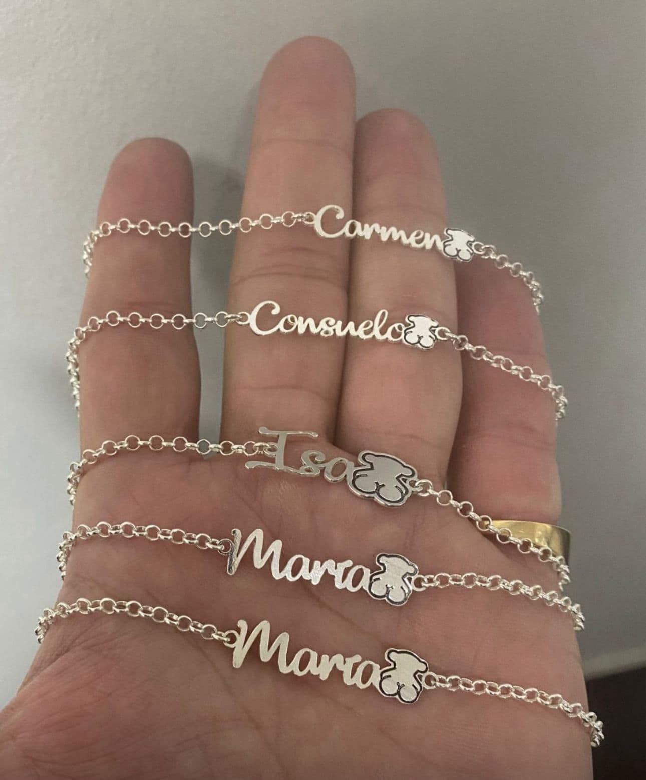 Pulsera personalizada Tous plata de primera ley - Imagen 1