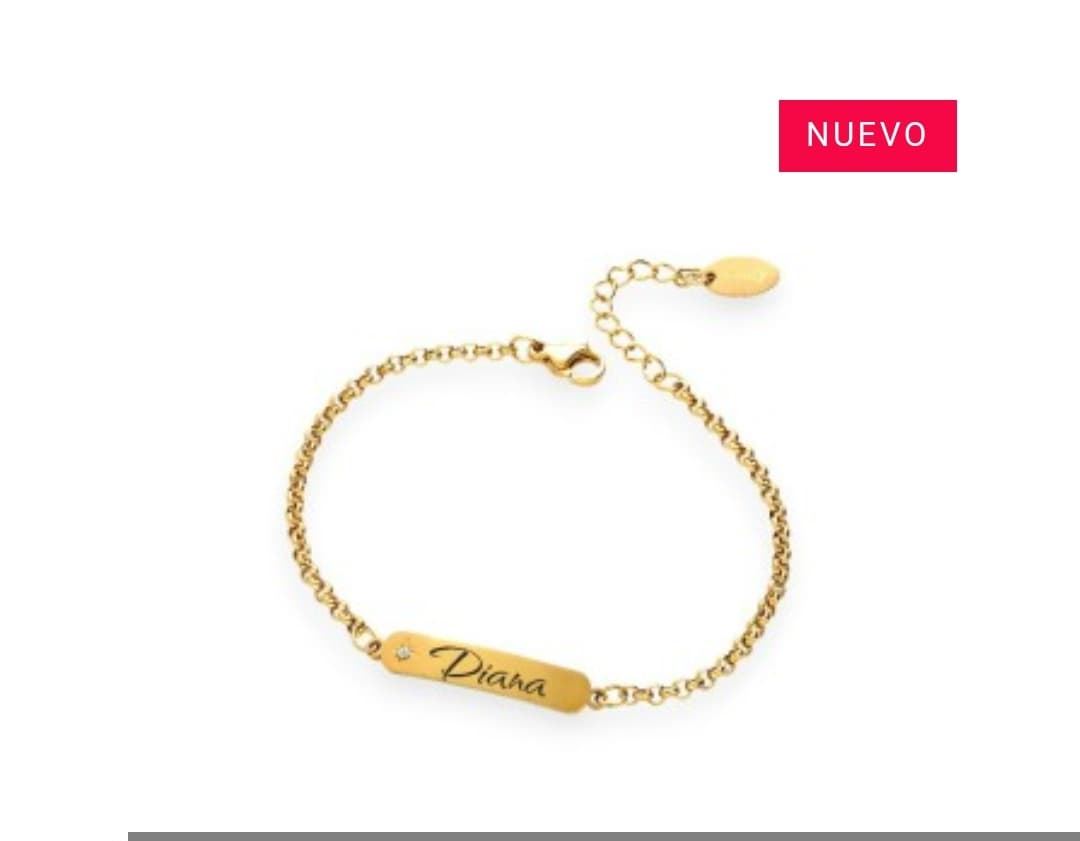 Pulsera primavera con perla personalizable - Imagen 1