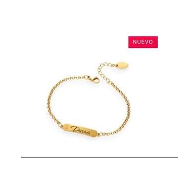 Pulsera primavera con perla personalizable - Imagen 1