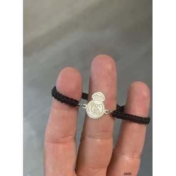 Pulsera Real Madrid plata de ley - Imagen 1