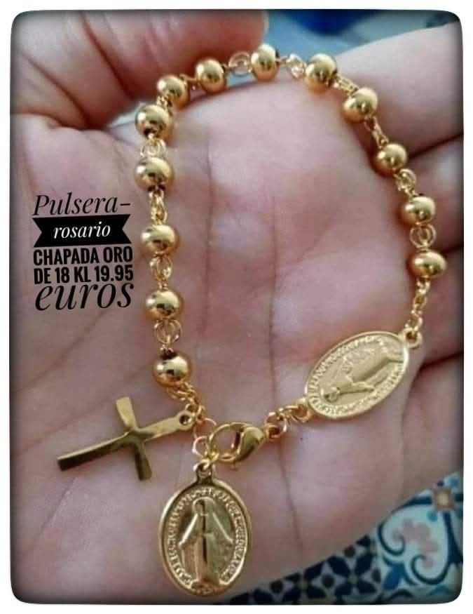 Pulsera rosario virgen milagrosa - Imagen 1